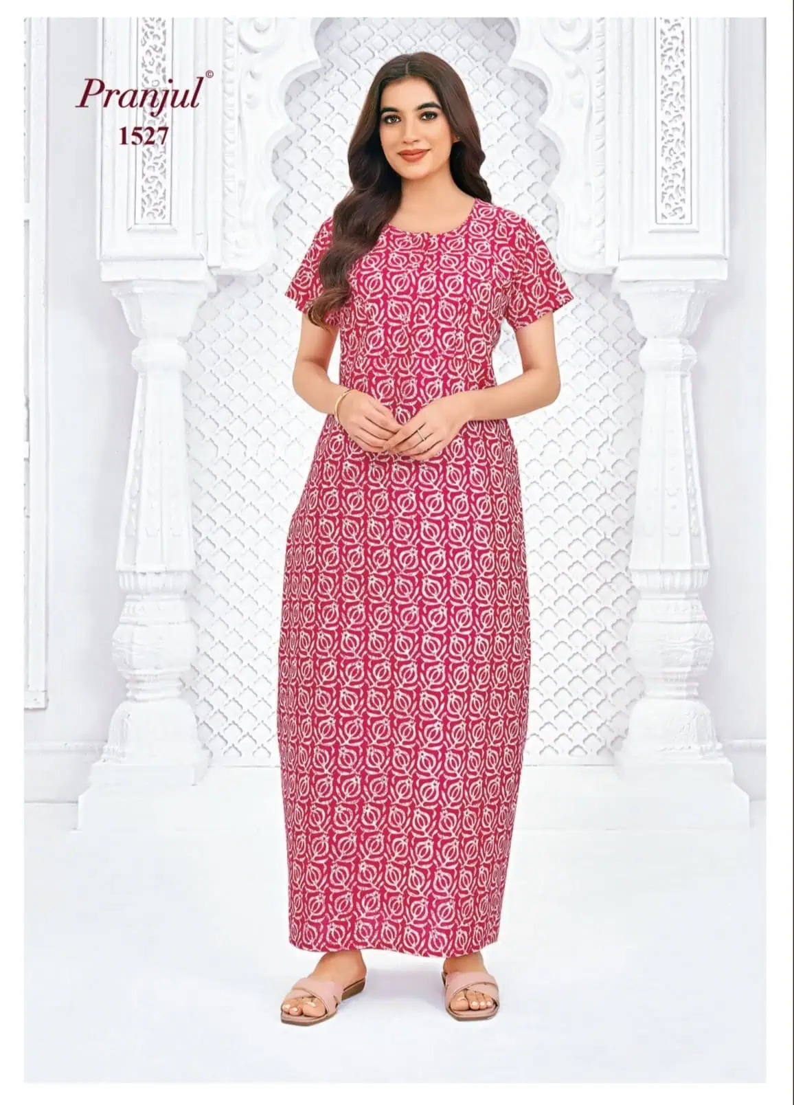 Pranjul Cotton Nighty | PCN1527
