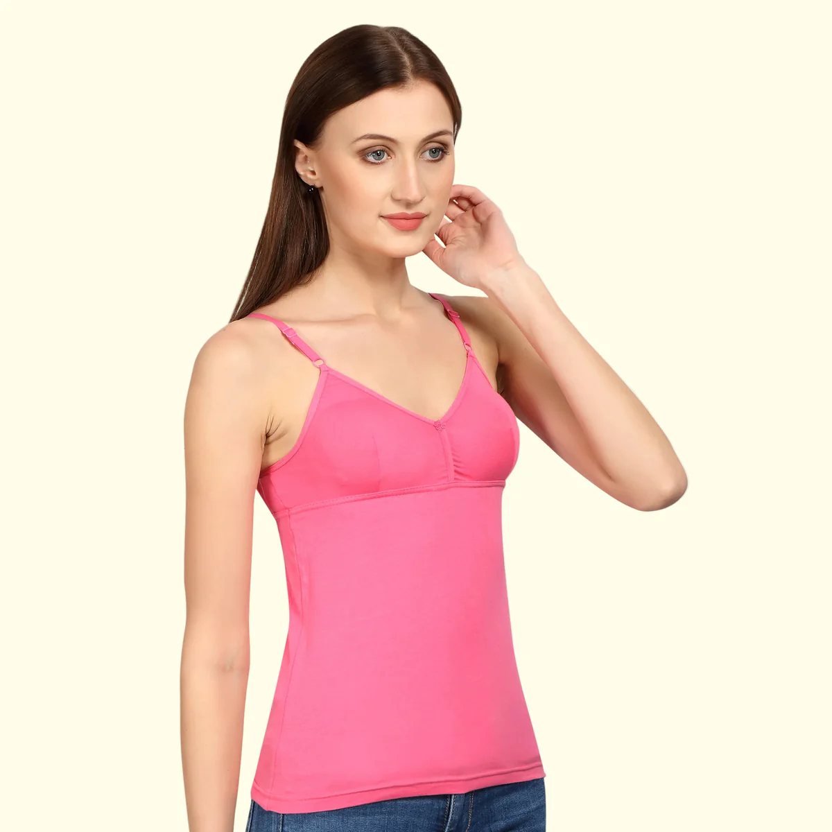 Prithvi Joy Cup Slip Soft Cotton Women's Camisole Innerwear