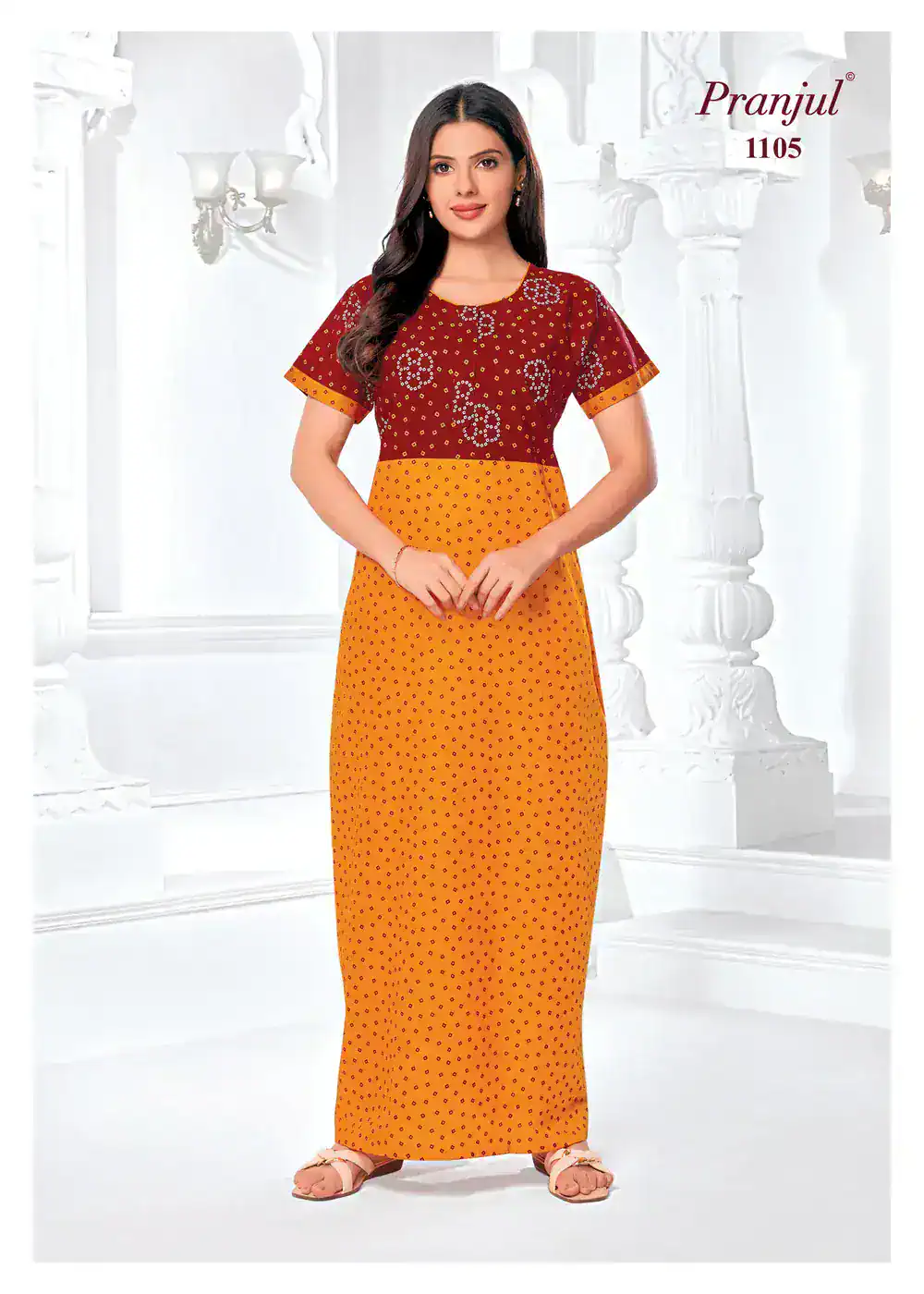Pranjul Cotton Nighty | PCN1105