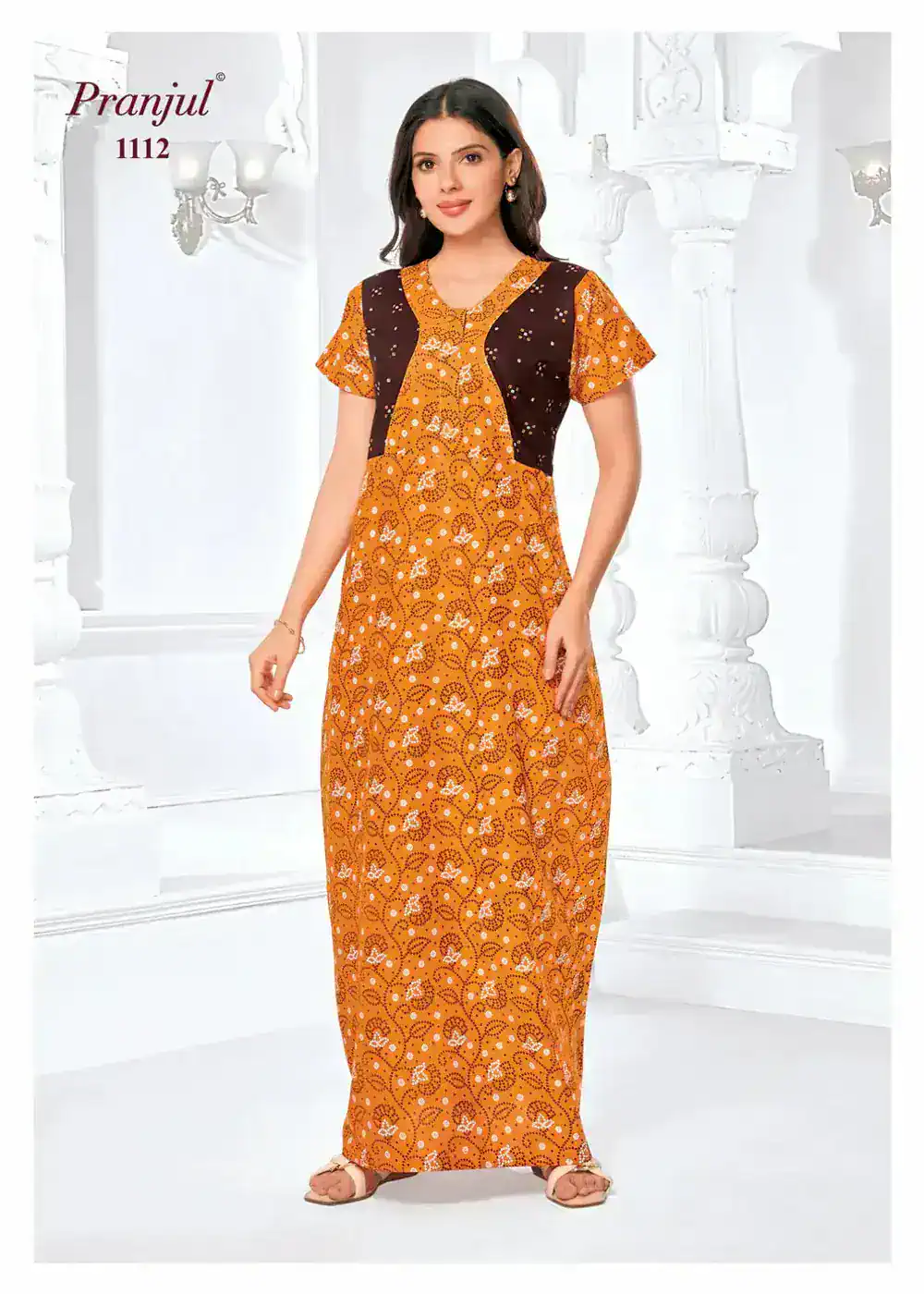 Pranjul Cotton Nighty | PCN1112
