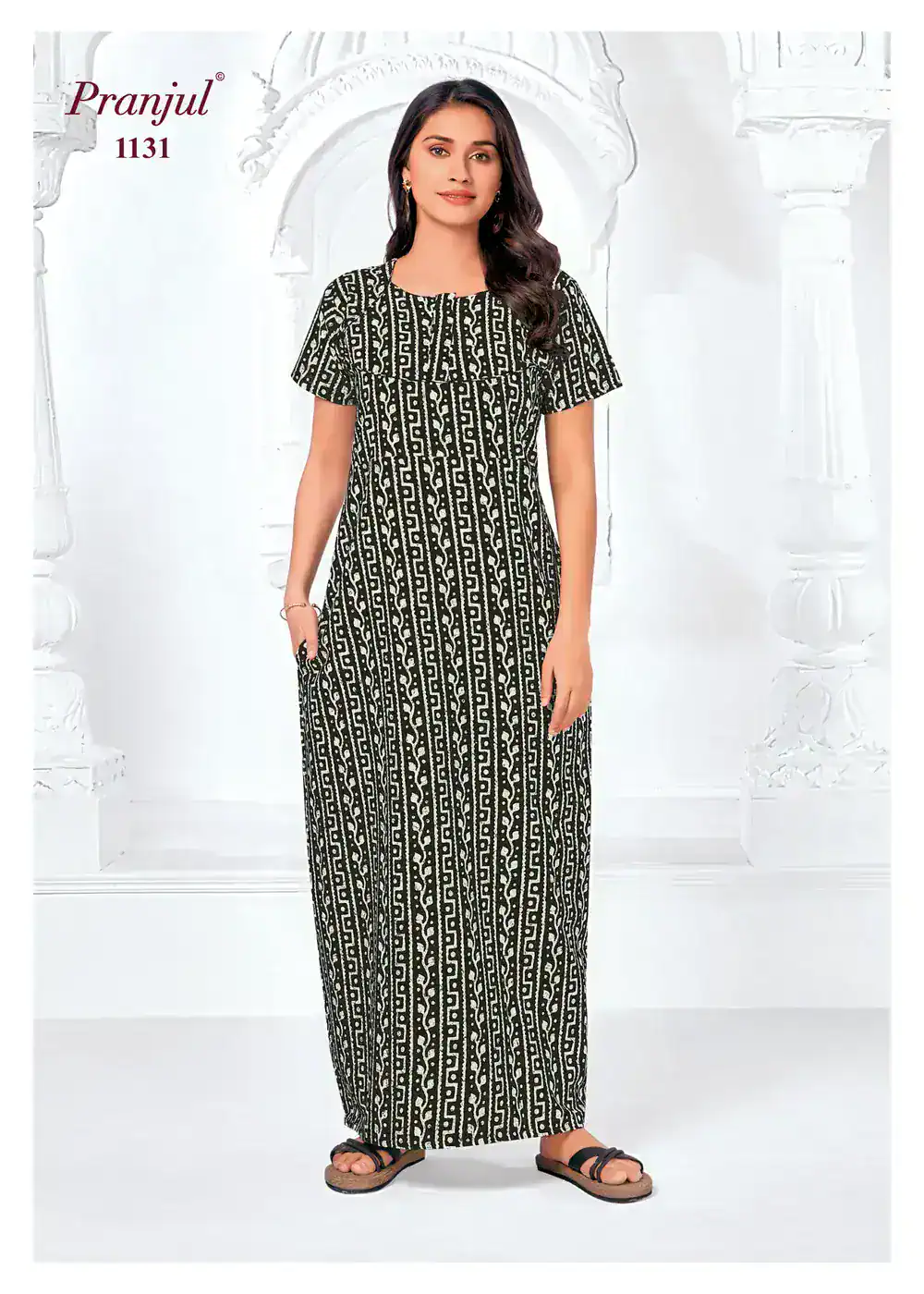 Pranjul Cotton Nighty | PCN1131