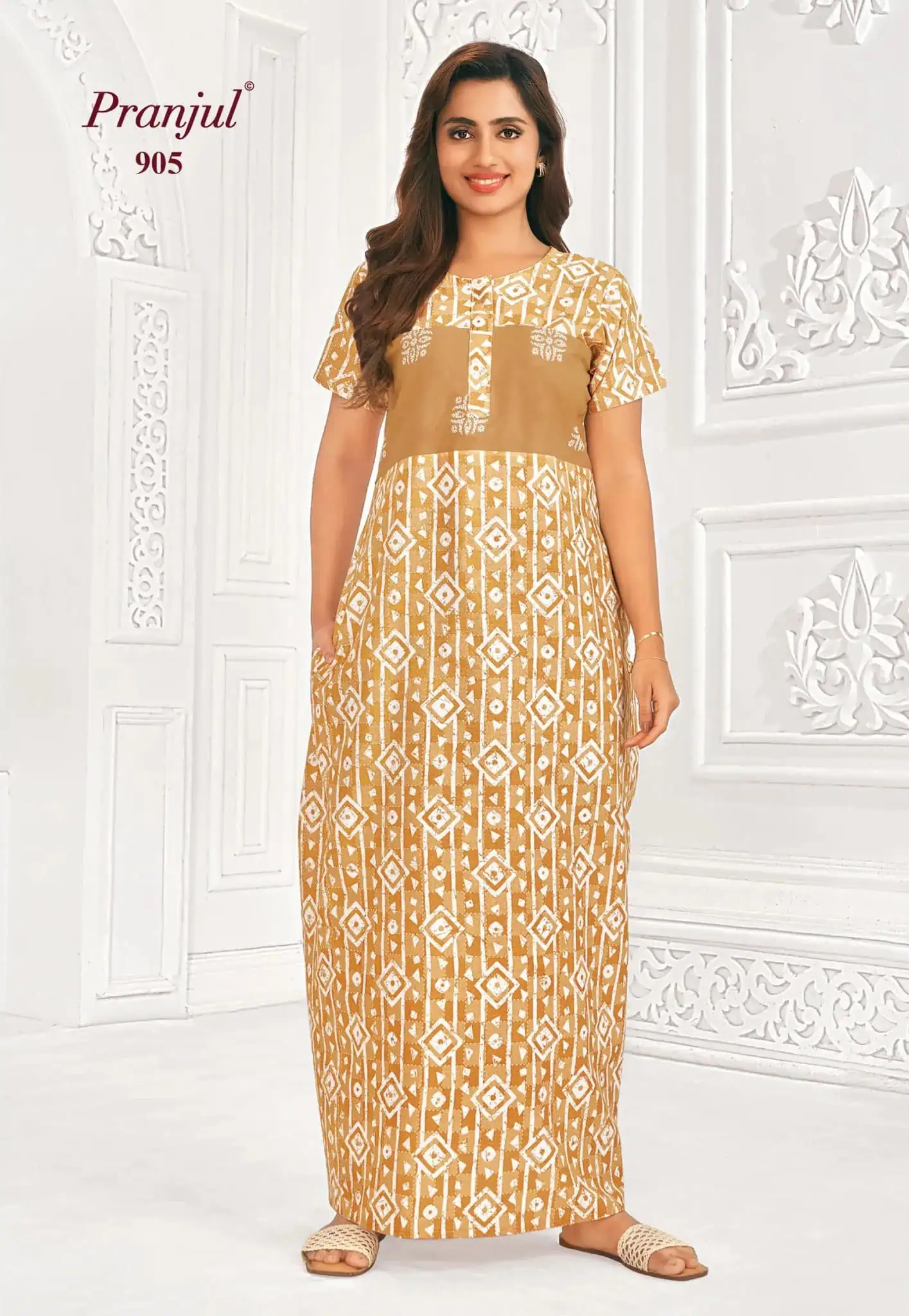 Pranjul Cotton Nighty | PCN905
