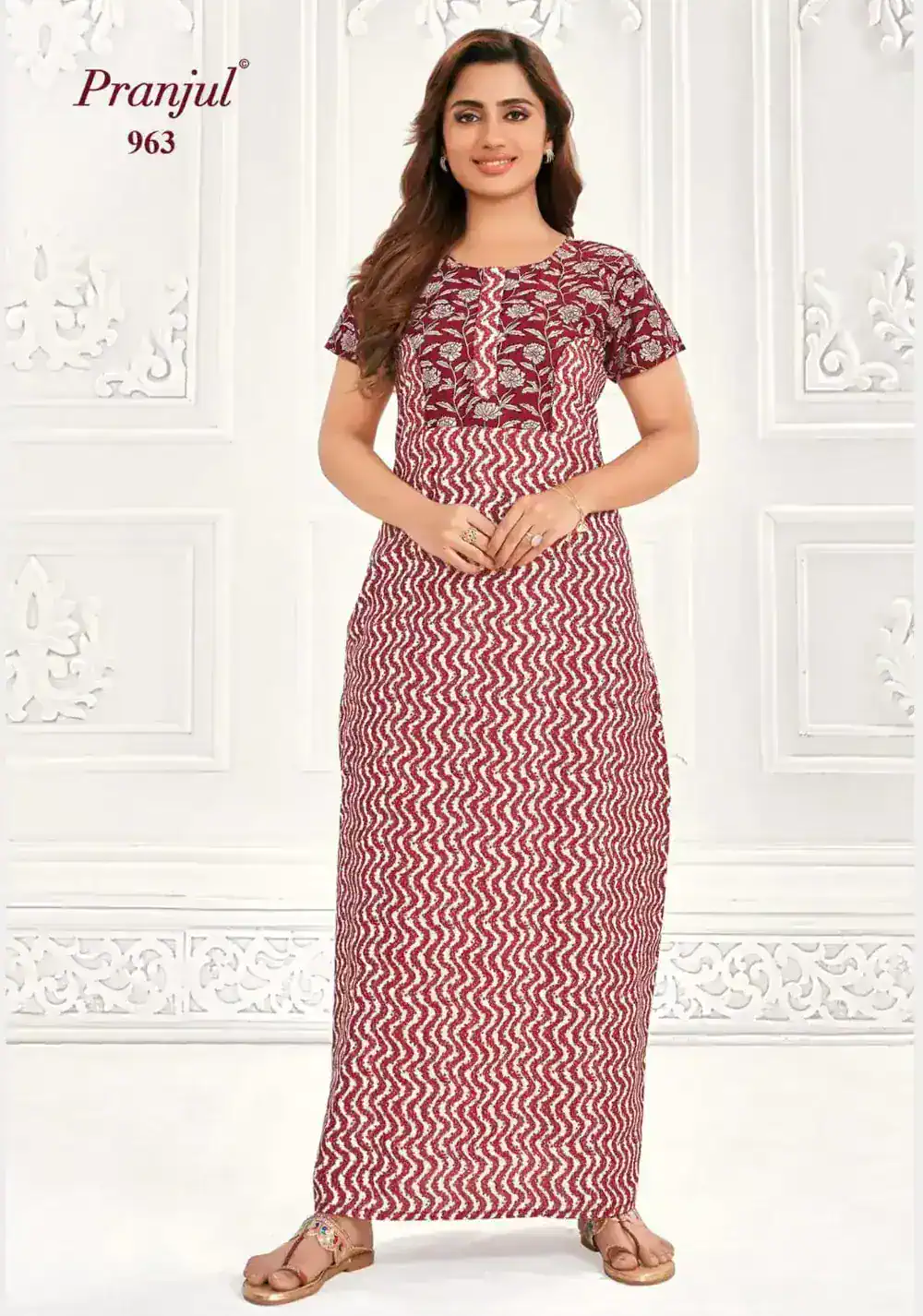 Pranjul Cotton Nighty | PCN963