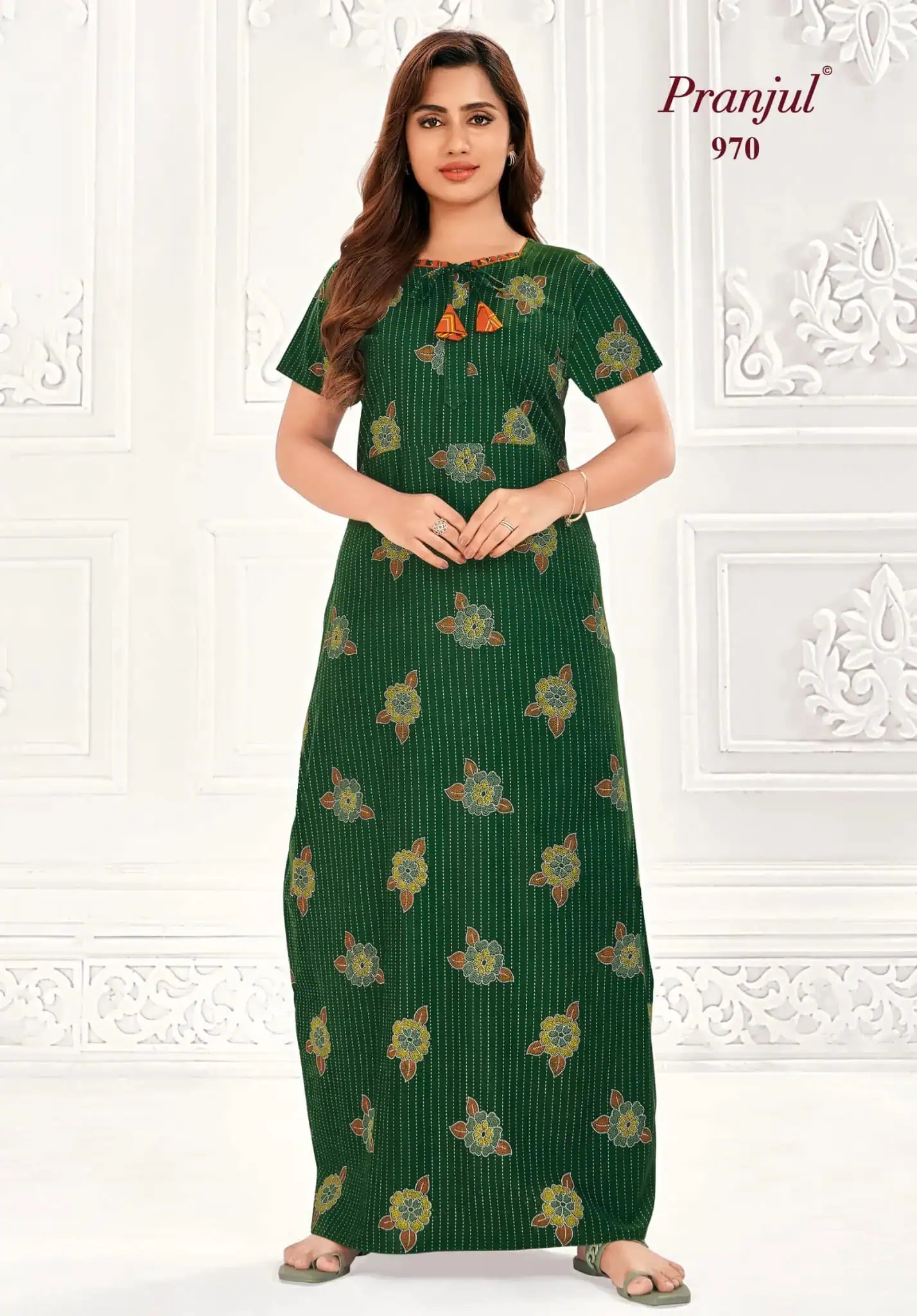 Pranjul Cotton Nighty | PCN970